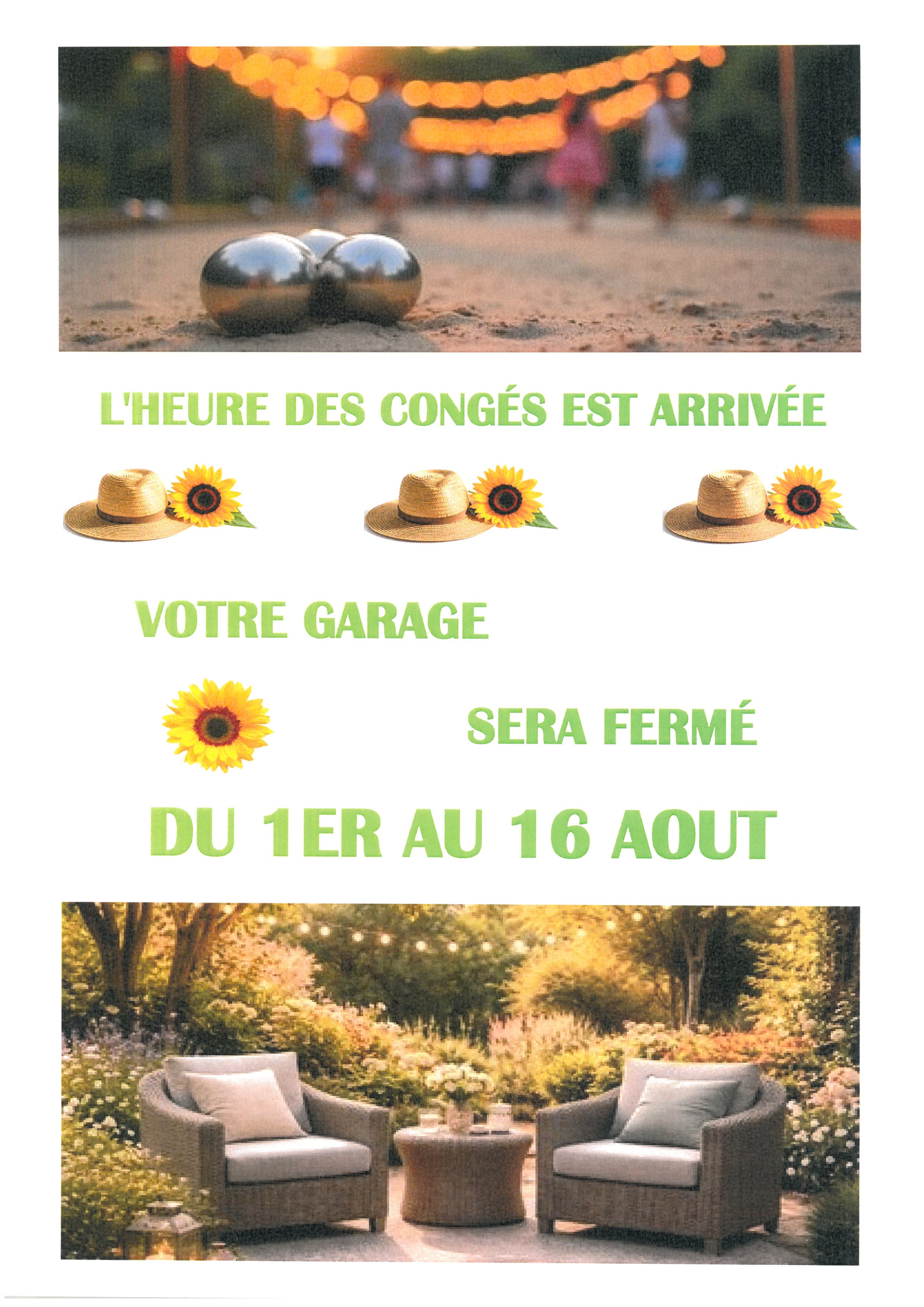 congés été 2026